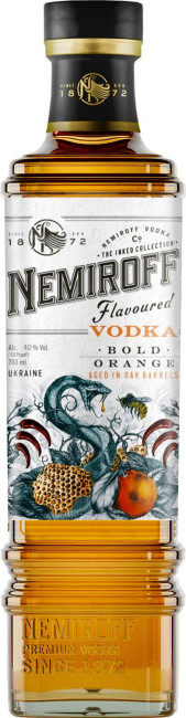 detail Vodka Nemiroff Bold Orange 0,5L 40%