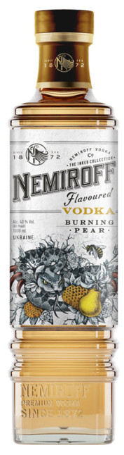 detail Vodka Nemiroff Burning Pear 1L 40%