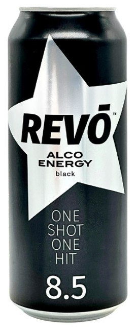 detail Energetický nápoj Black 0,5L REVO