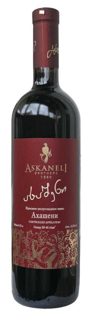detail Polosladké červené víno Akhasheni 0,75L Askaneli