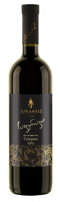 detail Červené suché víno Saperavi 0,75L Askaneli