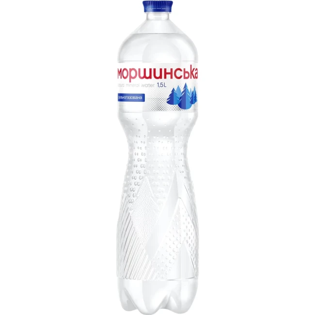 detail Minerální voda silně perlivá 1,5 l Morshynska