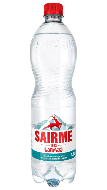 detail Minerální voda perlivá 1L Sairme