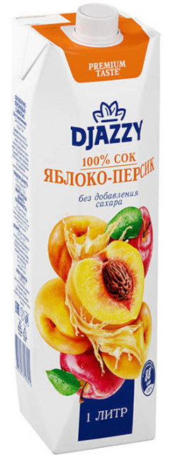 detail Broskovo-jablecný džus 1L DJAZZY