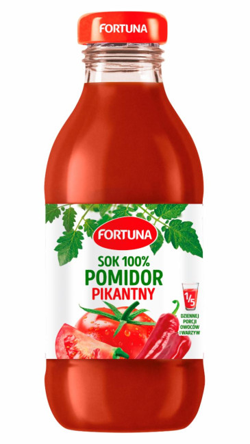 detail Rajčatová šťáva s pepřem 0,3 l FORTUNA