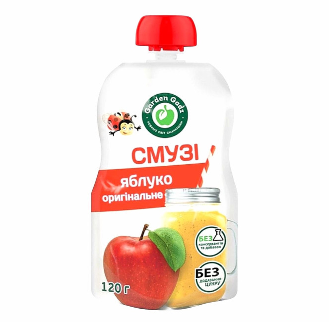 detail Originální jablečné smoothie s dužinou 120 g Garden Gadz
