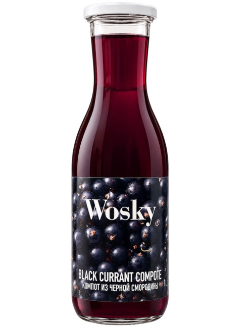 detail Kompot z černého rybízu 1L Wosky