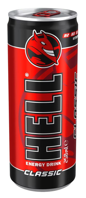 detail Energetický nápoj 0,25L HELL