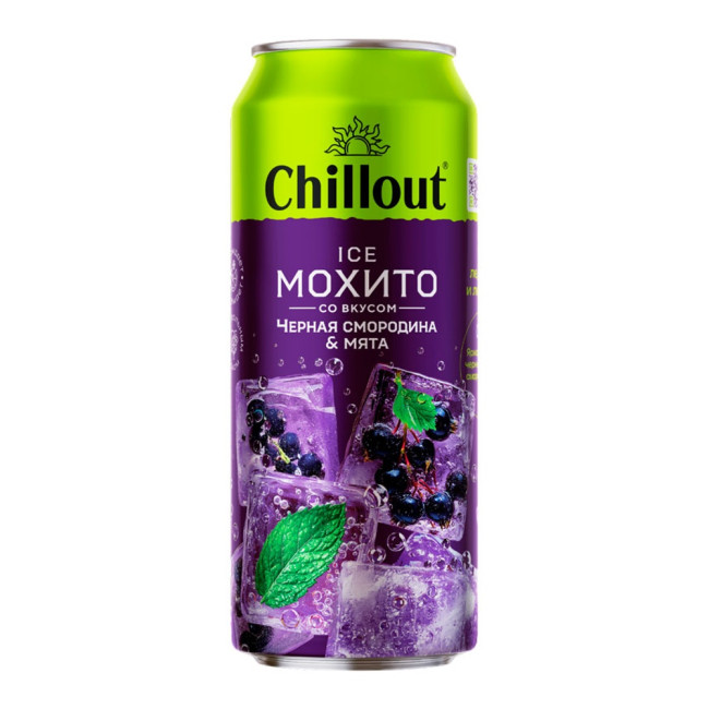 detail Koktejl Mojito Černý rybíz a máta Alk 0% 0,45l Chillout