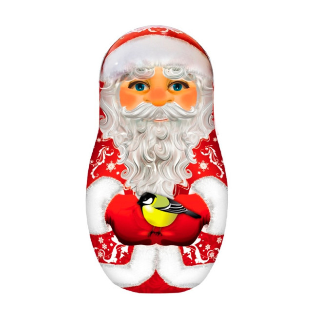 detail Cerný caj Santa Claus matreška 50g