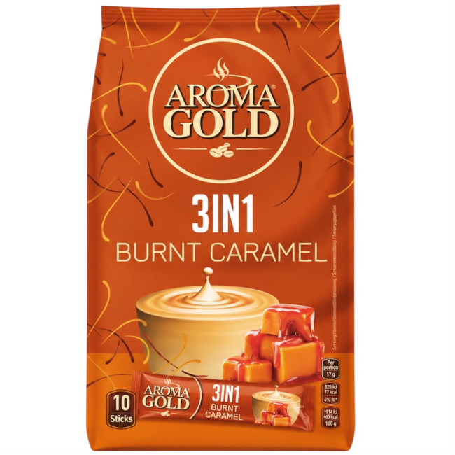 detail Káva 3v1 Caramel 170g(10*17g) Aroma Gold