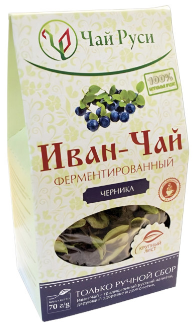 detail Ivan-čaj s listy borůvky 70g Čaj Rusi