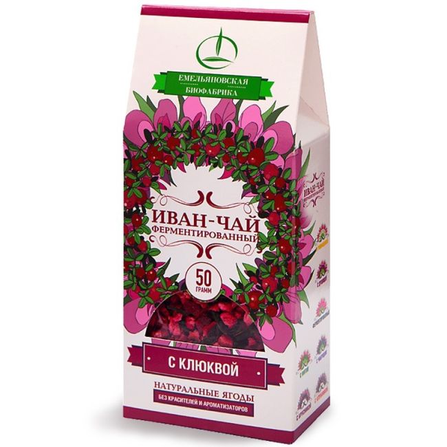 detail Ivan-čaj fermentovaný s brusinkami 50g EBF
