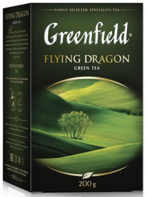 detail Sypaný zelený čaj Flying Dragon 200g Greenfield