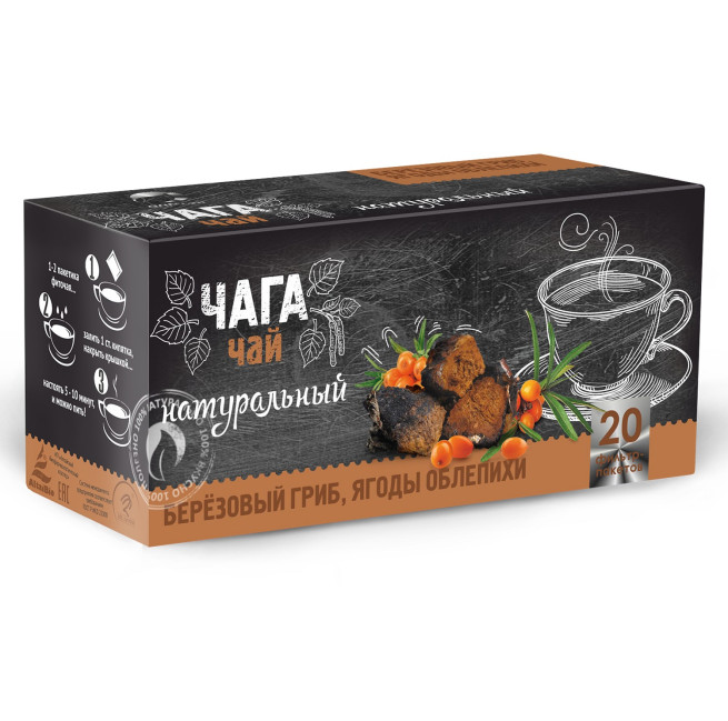 detail Bylinný čaj Čaga s rakytníkem 20×1,5g, 30g Altea