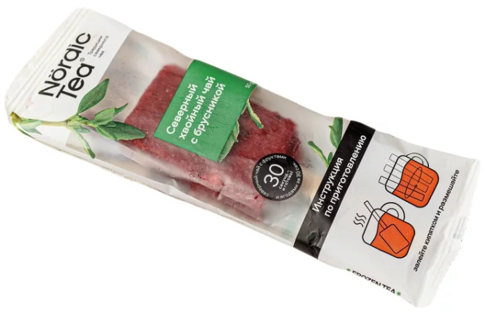 detail Seversky caj mrazeny s severske borovice s brusinkami 50g Nordic Tea