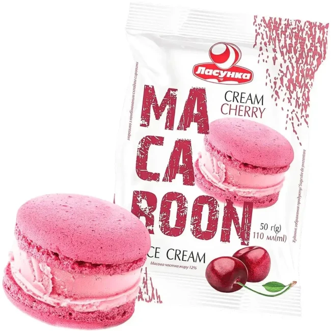 detail Zmrzlina Macaroon s třešní 50 g Lasunka