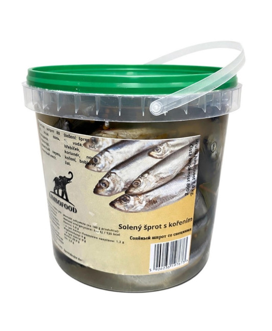 detail Solené šproty s kořením 800g Limbo Food