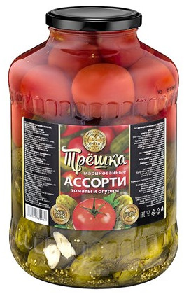 detail Nakládaný mix rajčata a okurky 1500g Treška