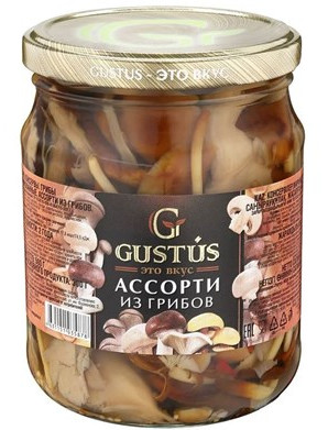 detail Assorti nakládané houby 380g Gustus