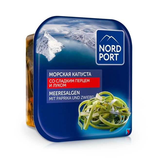 detail Salát z mořských řas s paprikou a cibule 200g NORD PORT