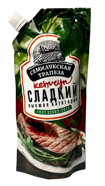 detail Kečup Sladký 300 g Semilukskaja Trapeza