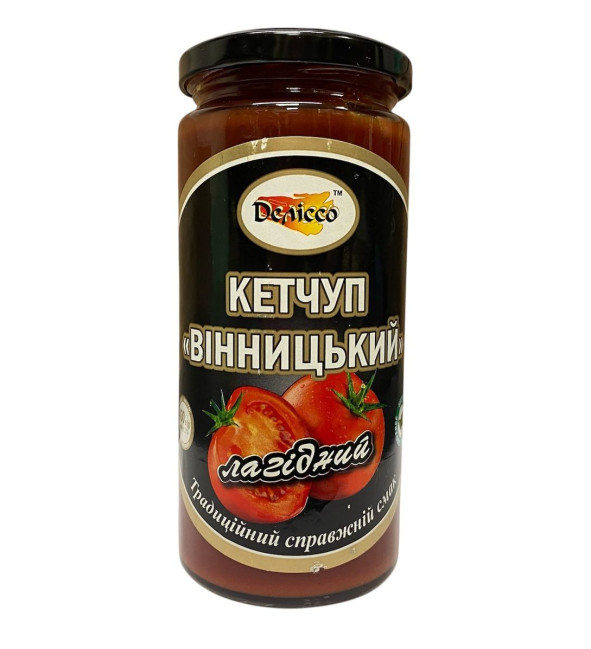 detail Kečup „Vinnycký“ jemný 430 g Delisso BXC