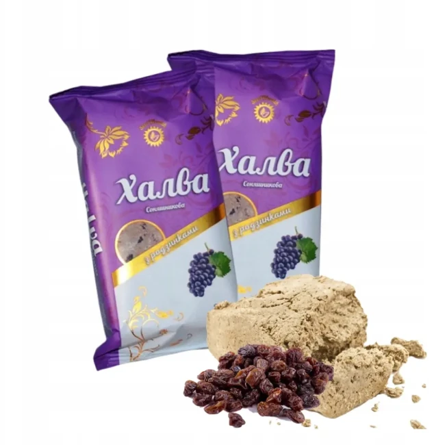 detail Slunečnicová chalva s rozinkami 200g Seed Wealth