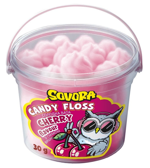 detail Cukrová vata s příchutí višně 30 g SOVORA
