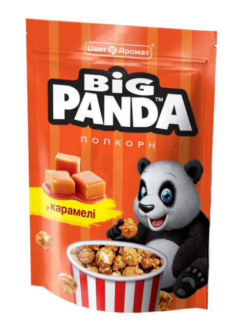 detail Popcorn v karamelu 90g Big Panda