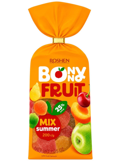 detail Želé Bonny-Fruit Summer mix 200g Roshen