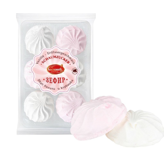 detail Zefir bilo-růžový 155g Peterburgskij konditer