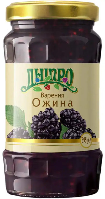 detail Zavařenina z ostružin 395g Dnipro