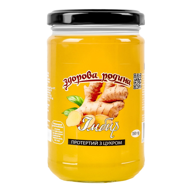 detail Zazvor drcený s cukrem 350g Zdorova rodyna