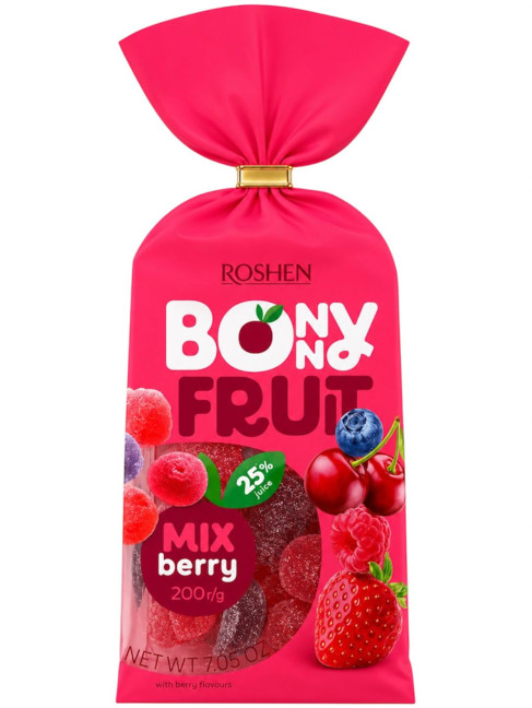detail Bonbony Bonny Fruit Berry mix 200g Roshen