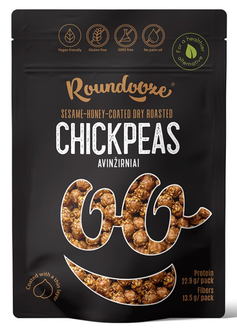 деталь Нут жареный с кунжутом и медом 150г Roundooze