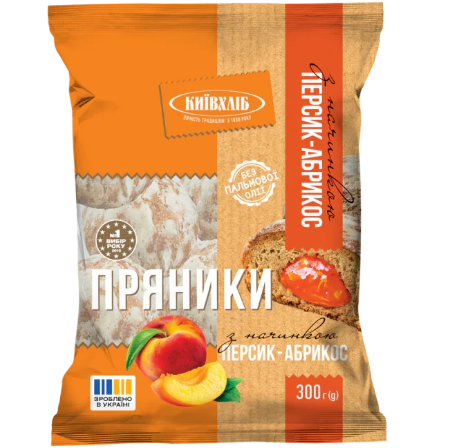 detail Perníky s příchutí broskve a meruňky 300g Kyivkhlib