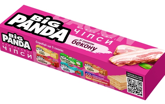 detail Čipsy s příchutí slaniny 50g Big Panda
