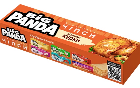 detail Čipsy s příchutí kuře 50g Big Panda