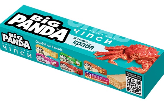 detail Čipsy s příchutí kraba 50g Big Panda