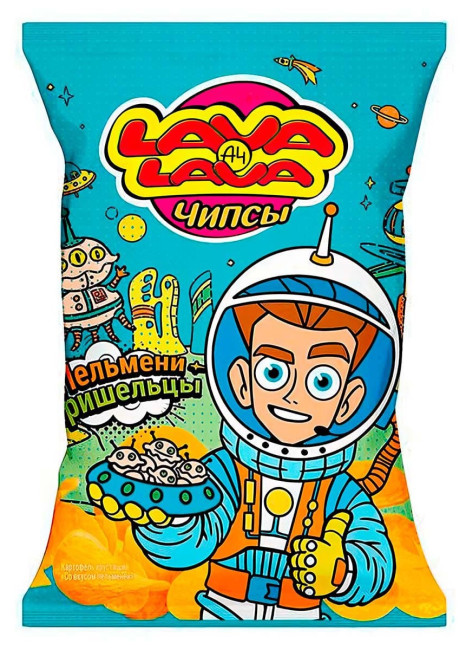 detail Čipsy s přichuti Pelmeně 50g Lava