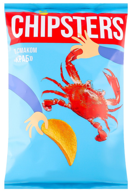 detail Čipsy s příchuti Kraba 120g CHIPSTERS