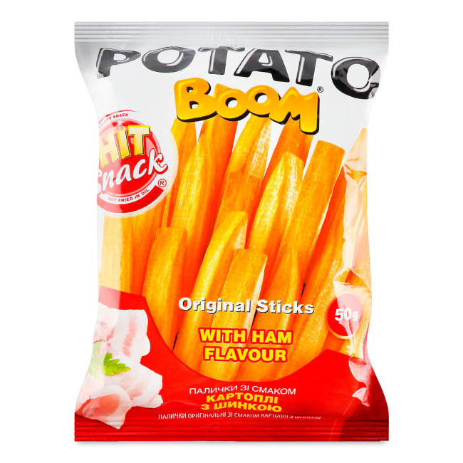 detail Tyčinky s příchutí šunky 50g BOOM