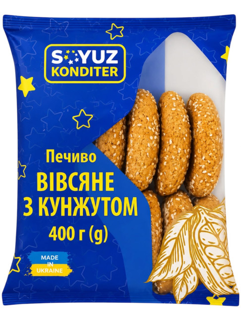 detail Ovesné sušenky se sezamem 400g Soyuz