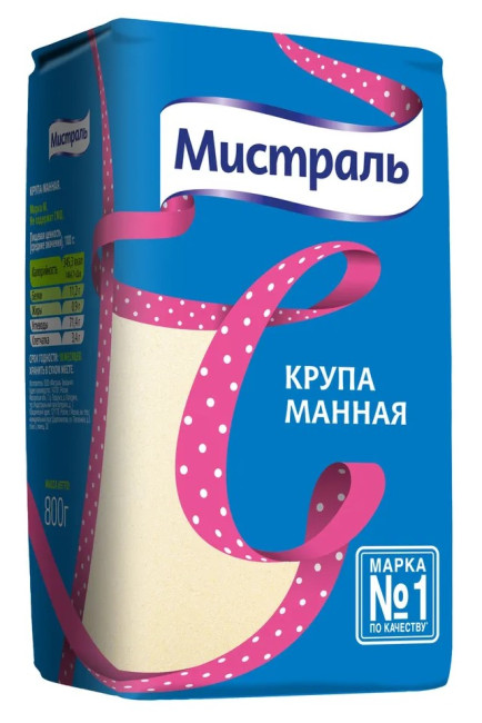 detail Krupice 800g Mistral