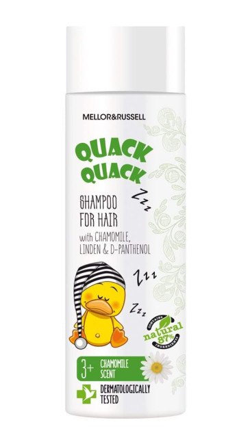 detail Dětský šampon s heřmánkem, lípou a D-panthenolem 200 ml QUACK QUACK