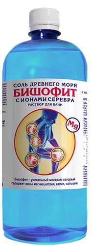 detail Roztok pro koupele Bischofite s ionty stříbra 1L