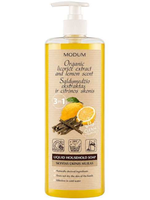 detail Tekuté mýdlo lékořicí a citronem 925ml Modum