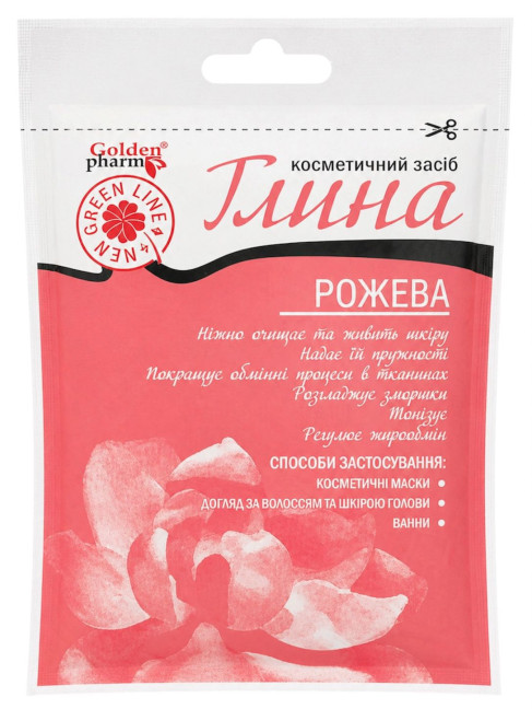 detail Růžová hlína 60g Golden Pharm