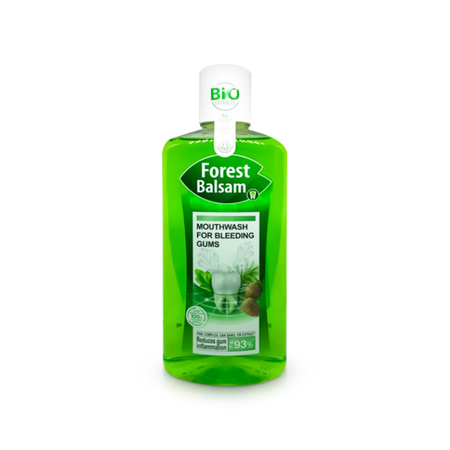 detail Ústní voda s extraktem z dubové kůry a jedle 500 ml Forest Balsam